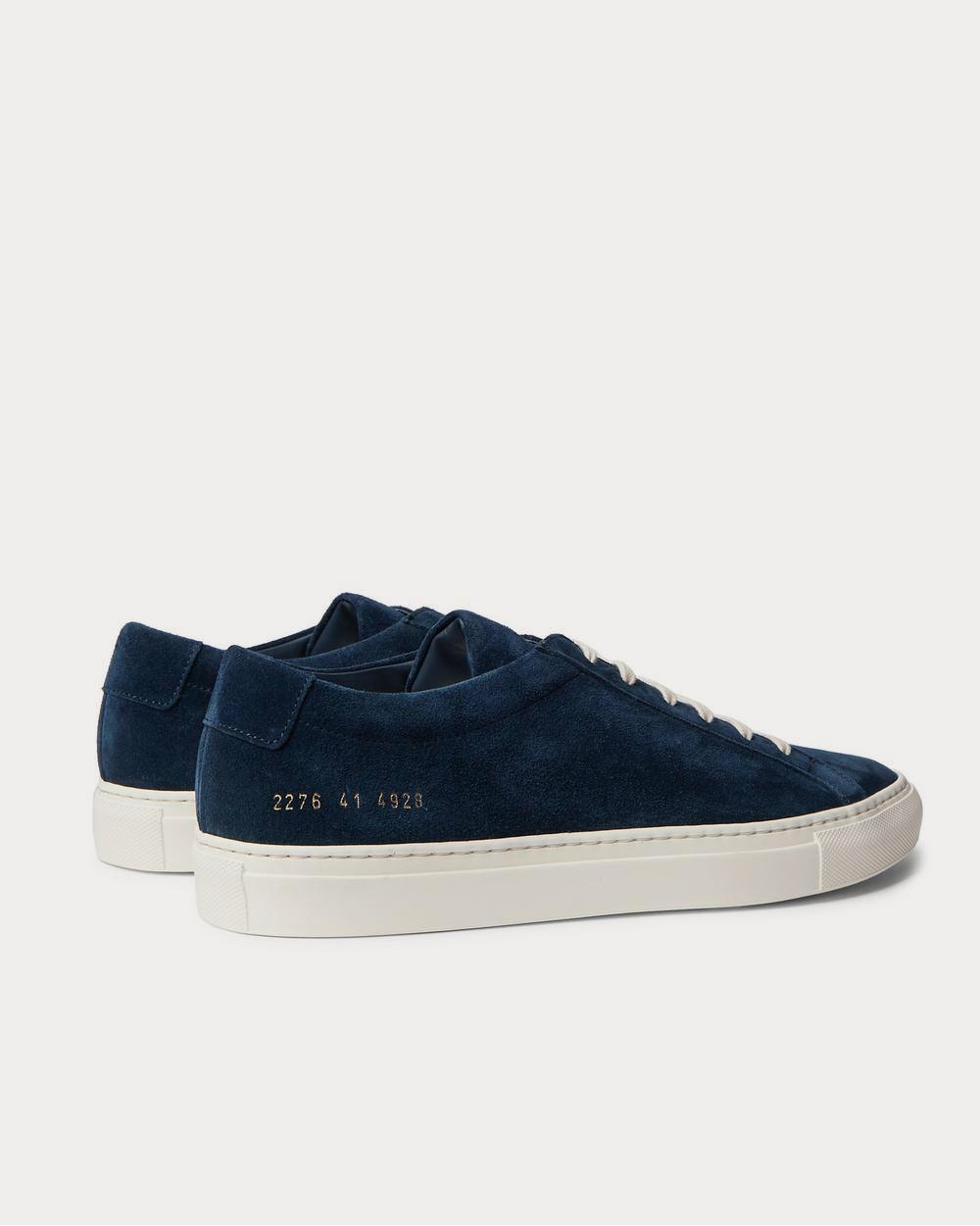 Common Projects Achilles Suede  Navy low top sneakers - 3