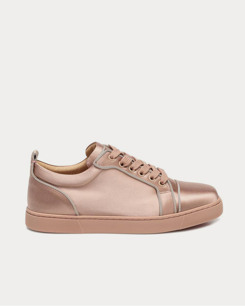 Christian Louboutin Louis Junior silk-satin Nude 2 Low Top Sneakers - 1