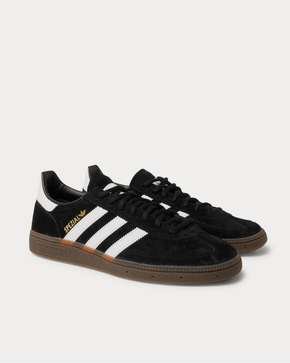 Adidas Handball Spezial Leather-Trimmed Suede  Black low top sneakers - 2