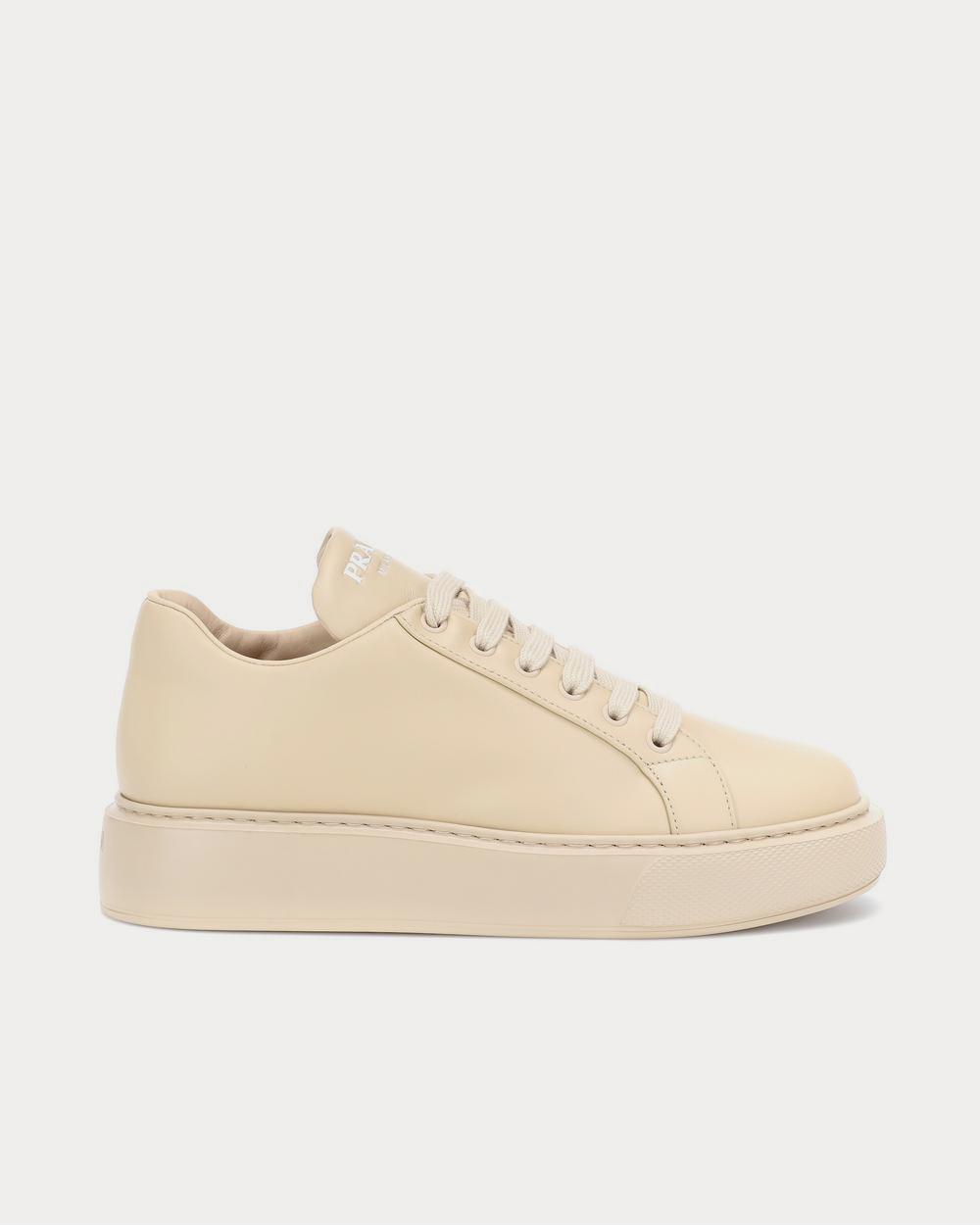 Prada leather platform sneakers online