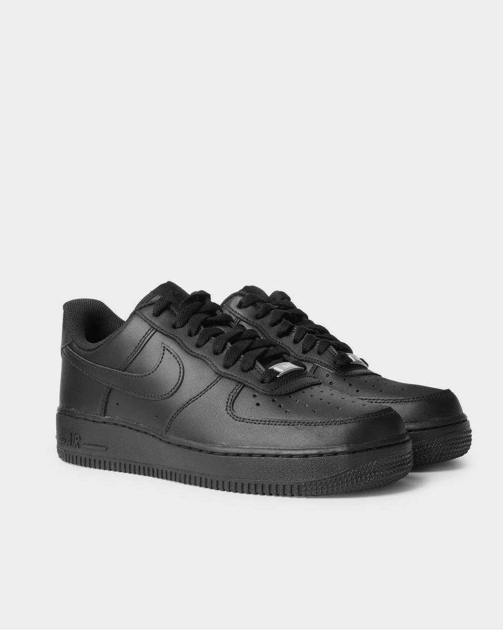 Nike Air Force 1 '07 Leather  Black low top sneakers - 2