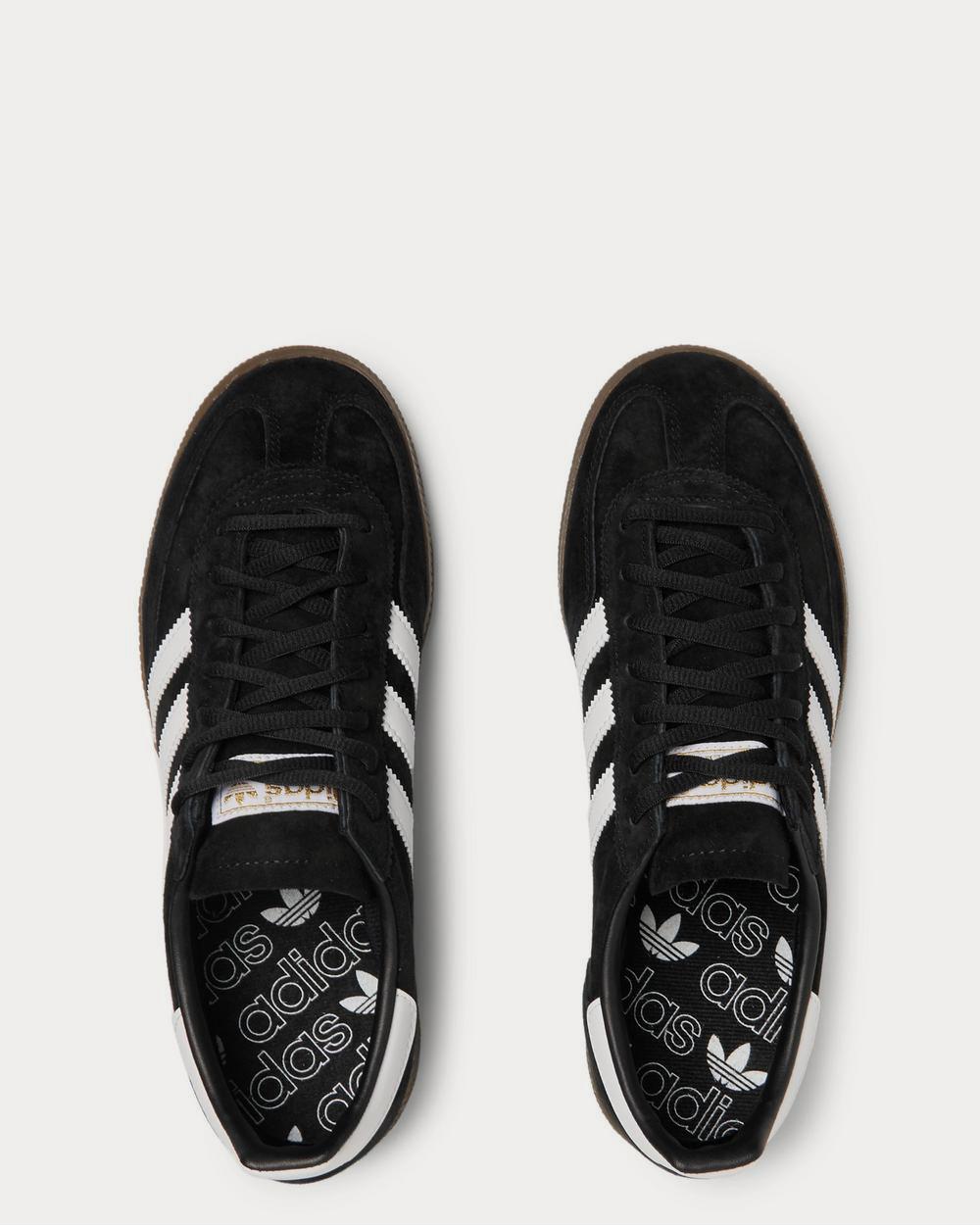 Adidas Handball Spezial Leather-Trimmed Suede  Black low top sneakers - 6