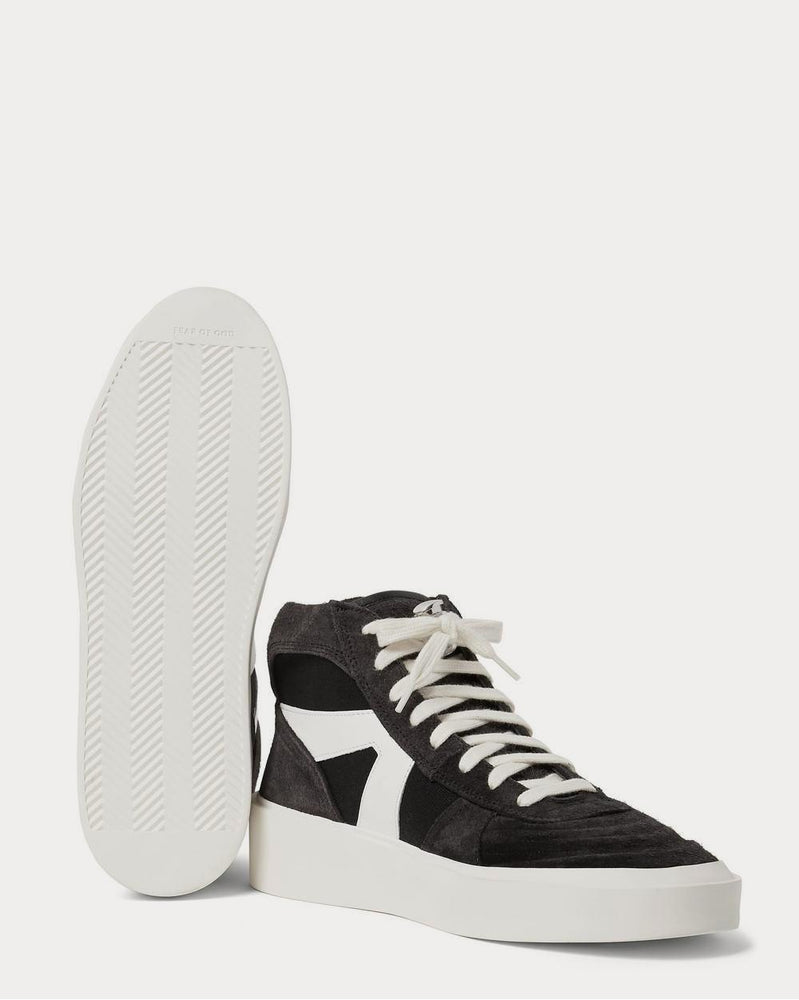 Fear of God Suede, Leather and Canvas High-Top  Black high top sneakers - 3