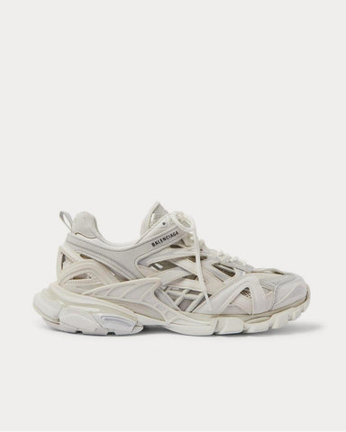 Balenciaga Track.2 Nylon, Mesh and Rubber  White low top sneakers