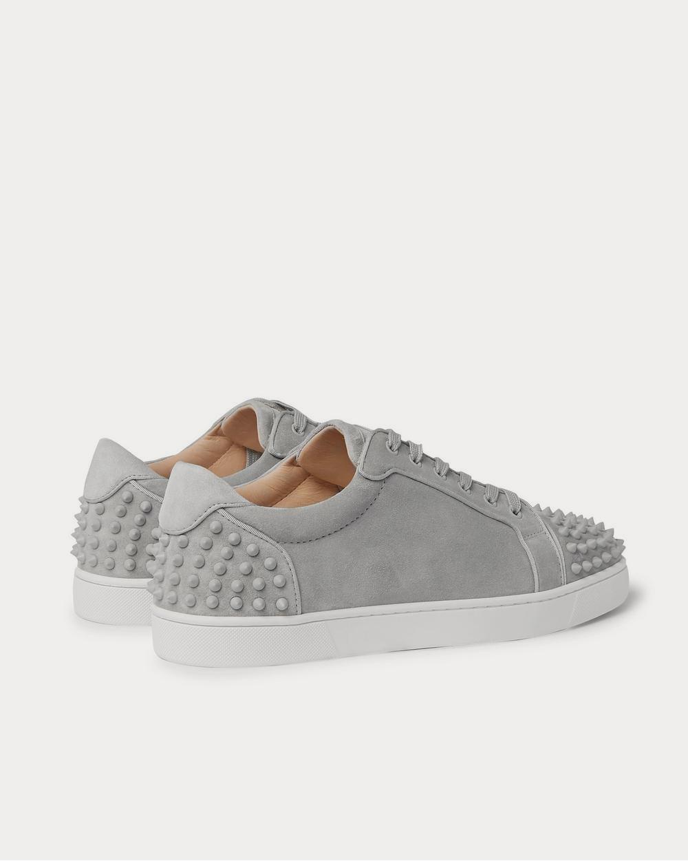 Christian Louboutin - Seavaste 2 Orlato Studded Suede  Gray low top sneakers