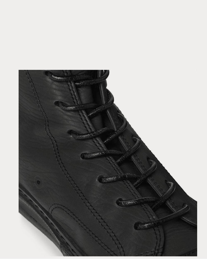 Hender Scheme Full-Grain Leather High-Top  Black high top sneakers - 4