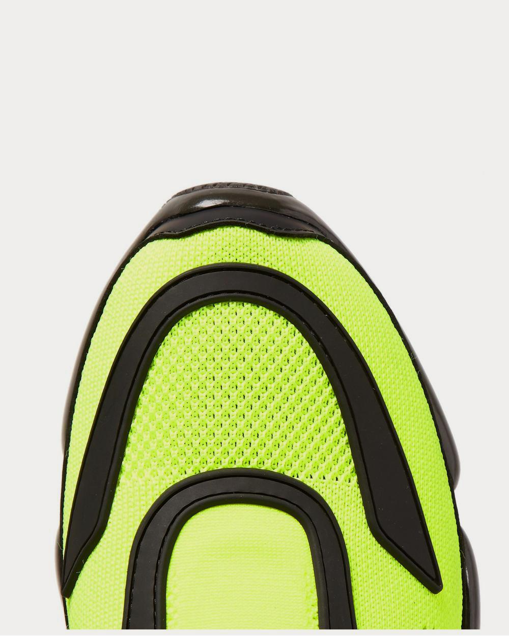 Prada Cloudbust Mesh, Rubber and Leather  Yellow low top sneakers - 5