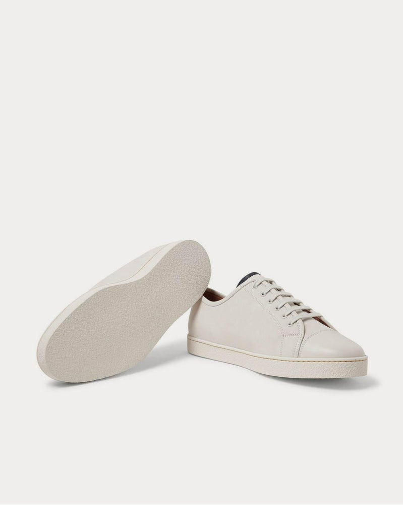 John Lobb Levah Cap-Toe Brushed-Leather  Neutral low top sneakers - 3