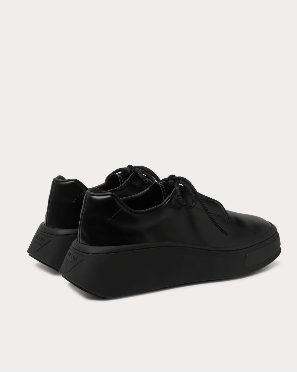 Prada Leather  Black low top sneakers - 3