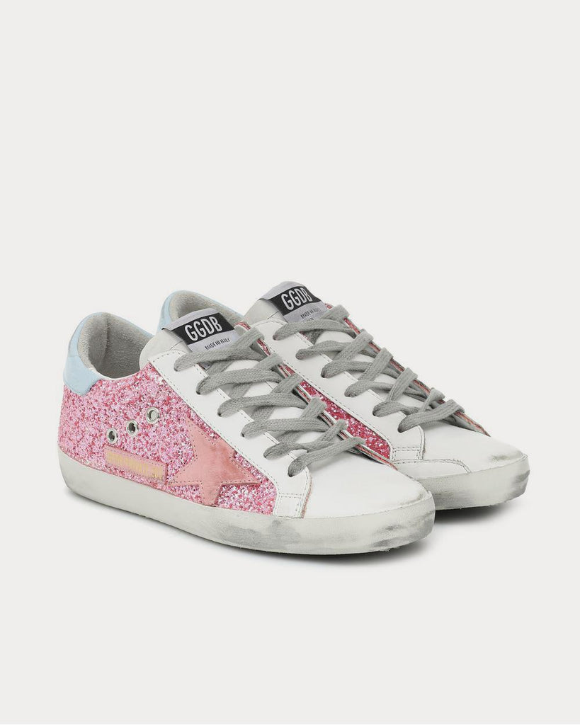 Superstars pink clearance glitter