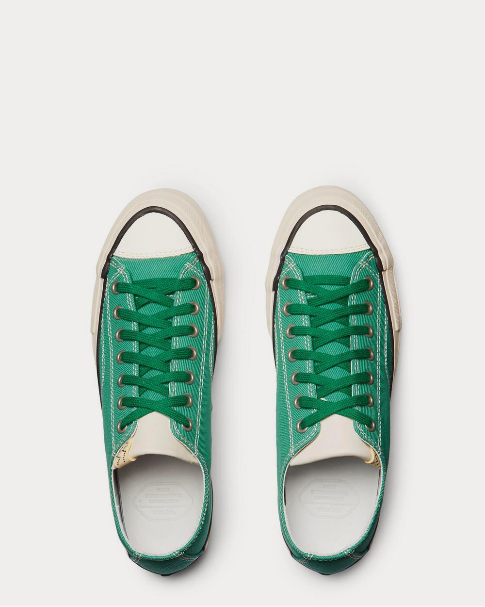 Visvim Skagway Leather-Trimmed Canvas  Green low top sneakers - 6