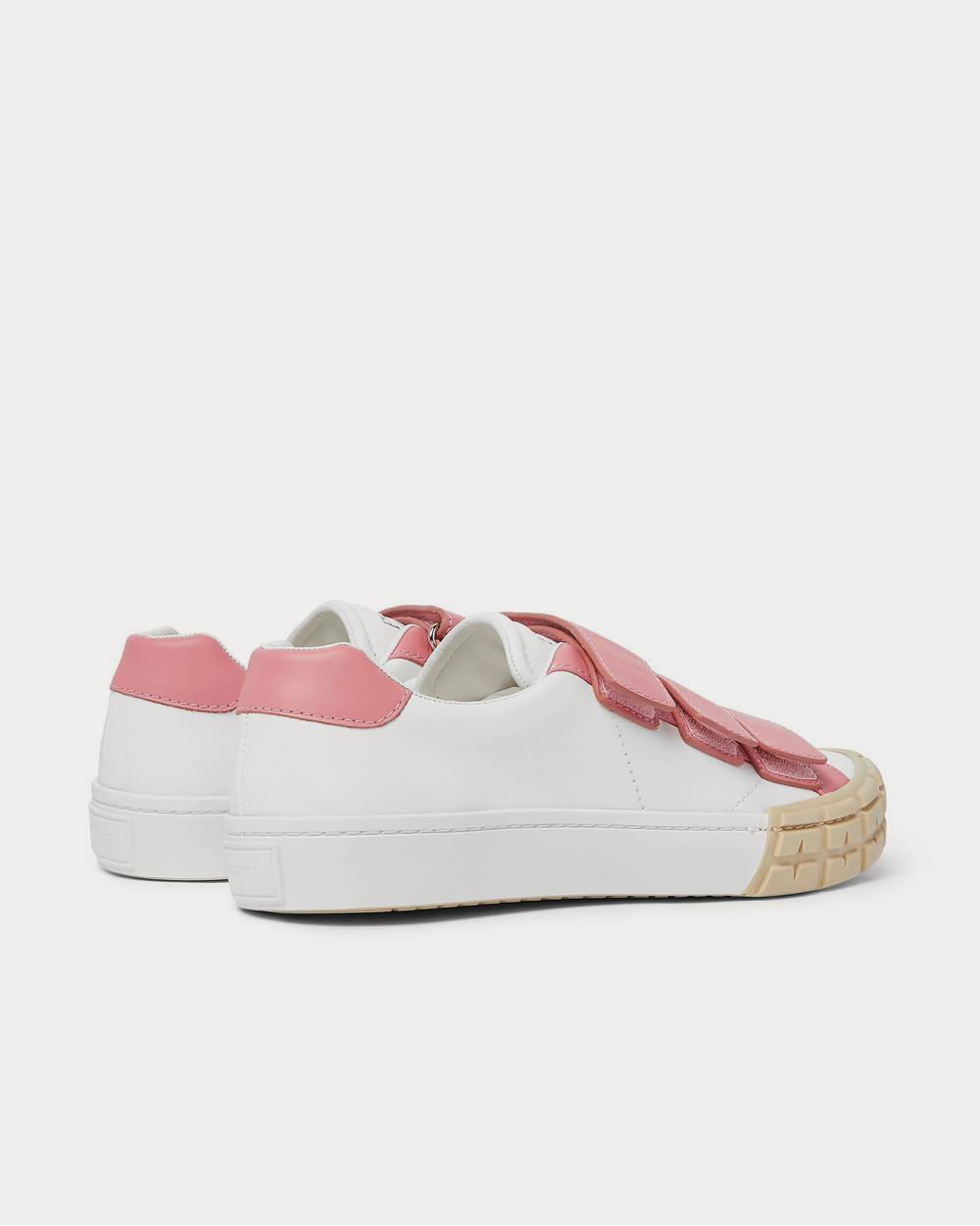 Prada Wheel Leather  White low top sneakers - 4