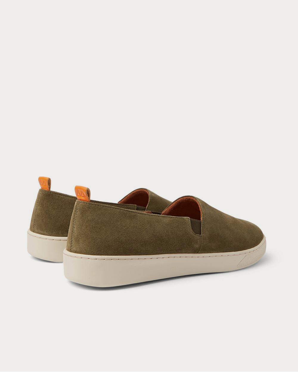 Mulo Suede Slip-On  Army green slip on sneakers - 3