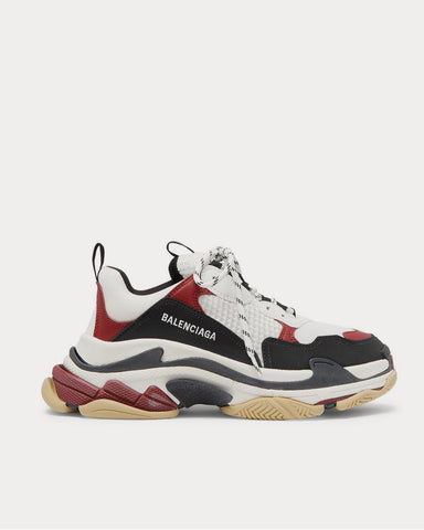 Balenciaga Triple S Mesh, Nubuck and Leather  Black low top sneakers