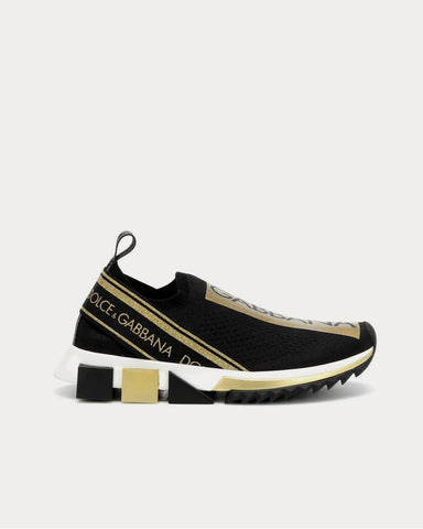 Dolce & Gabbana Sorrento black gold Low Top Sneakers