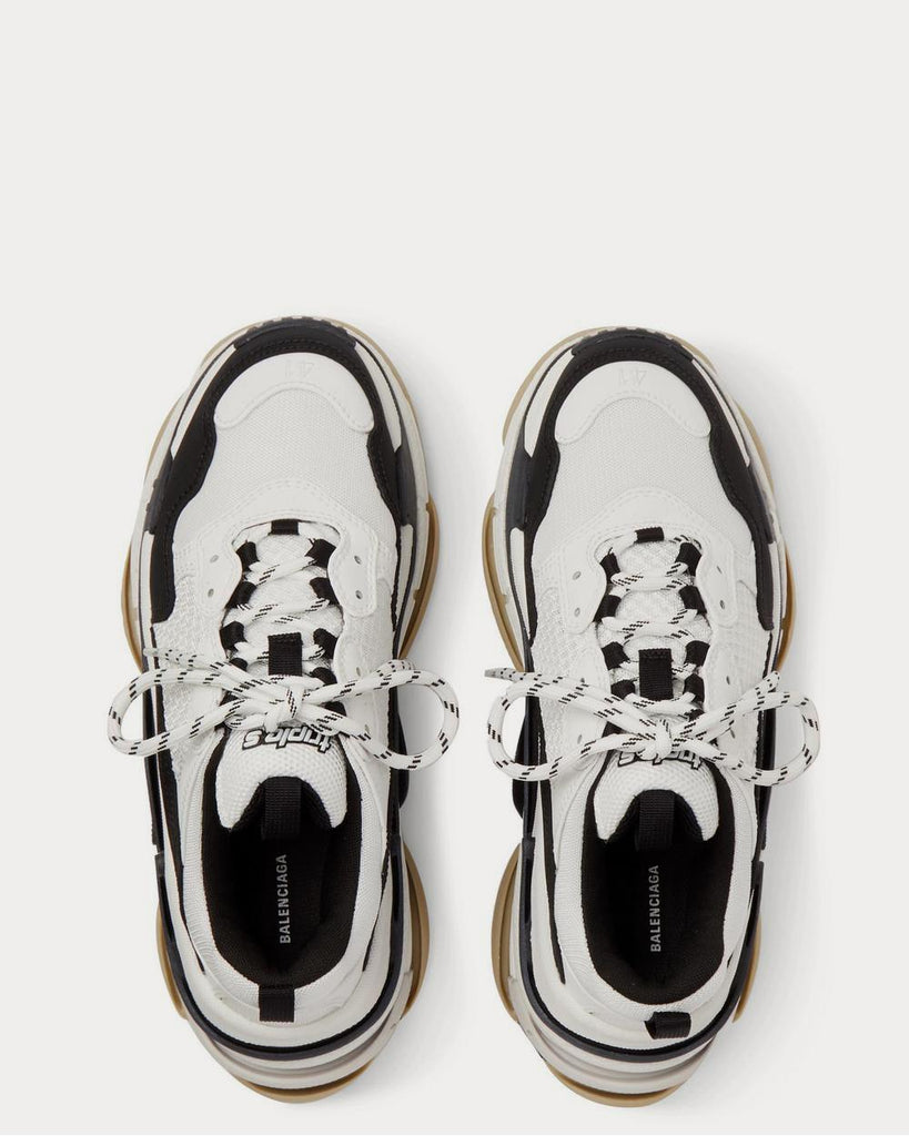 Balenciaga triple s mesh sale nubuck and leather sneakers