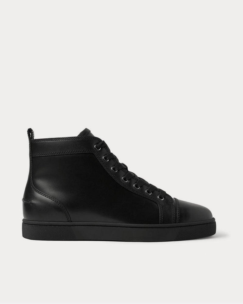 Christian Louboutin Louis Leather High-Top  Black high top sneakers - 1