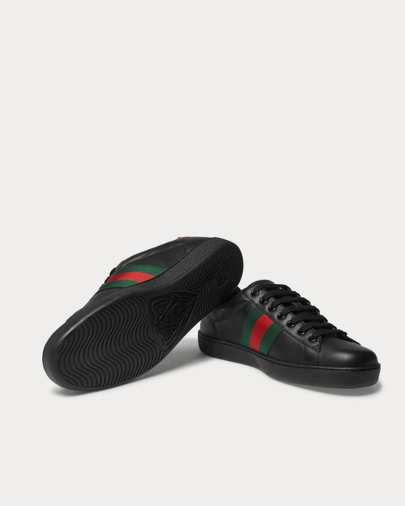 Gucci ace gg hot sale supreme black