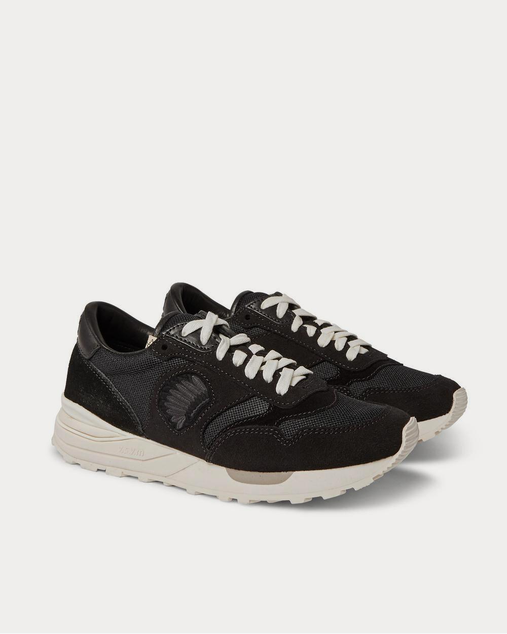 Visvim Roland Leather-Trimmed Suede and Mesh  Black low top sneakers - 2