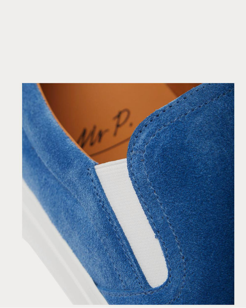 Mr P. Larry Suede Slip-On  Blue low top sneakers - 5