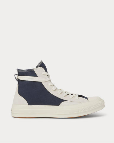 Converse Chuck 70 Final Club Suede-Panelled Organic Canvas Blue high top sneakers