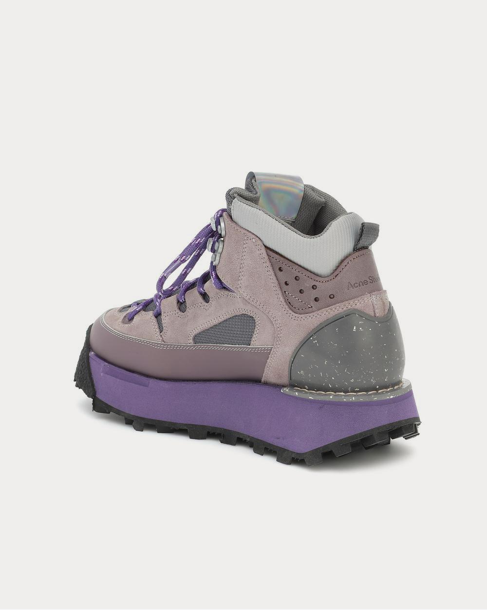 Acne Studios Trekking platform Dusty Purple High Top Sneakers - 3