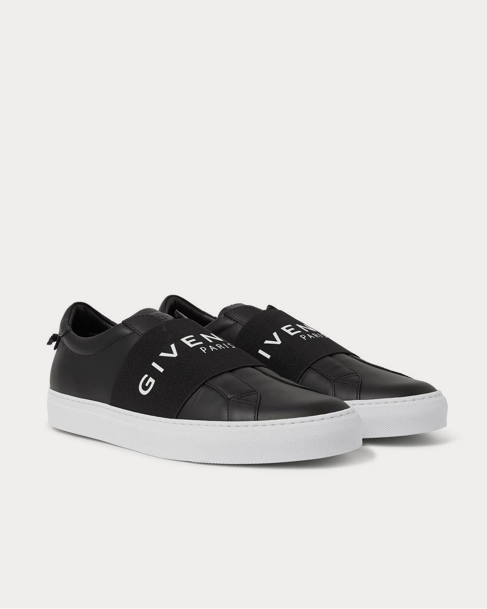 Givenchy Urban Street Logo-Print Leather Slip-On  Black low top sneakers - 2