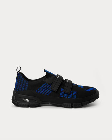 Prada Trail Rubber-Trimmed Mesh  Black low top sneakers