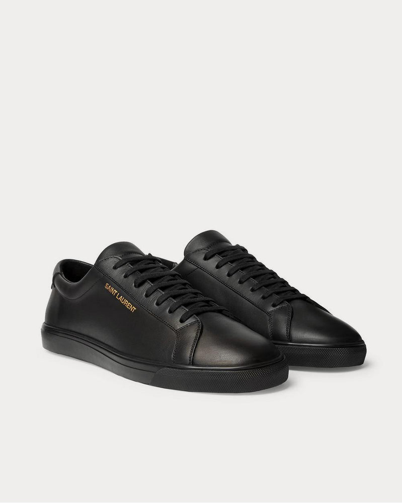 Saint Laurent Andy Leather  Black low top sneakers - 2