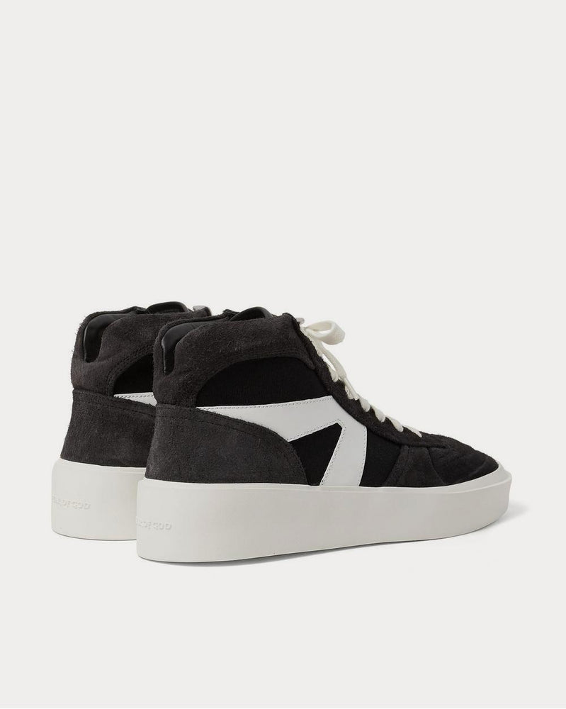 Fear of God Suede, Leather and Canvas High-Top  Black high top sneakers - 4