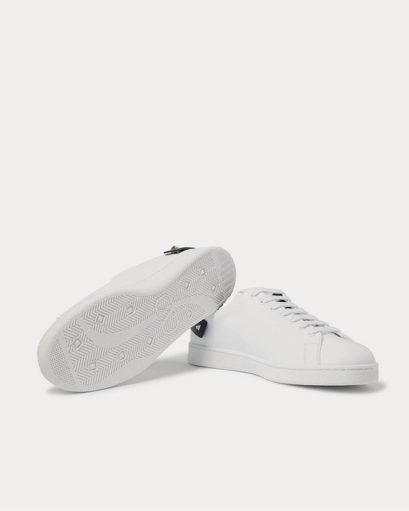 Valentino Net Perforated Leather  White low top sneakers - 3