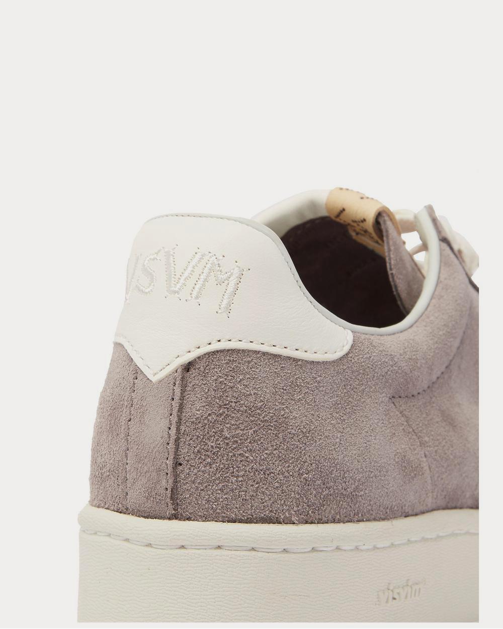 Visvim Corda-Folk Leather-Trimmed Suede  Gray low top sneakers - 4