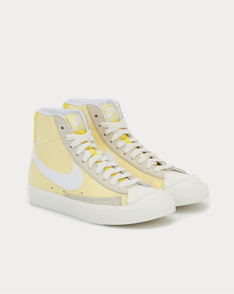 Nike Blazer Mid ’77 leather Yellow High Top Sneakers - 2