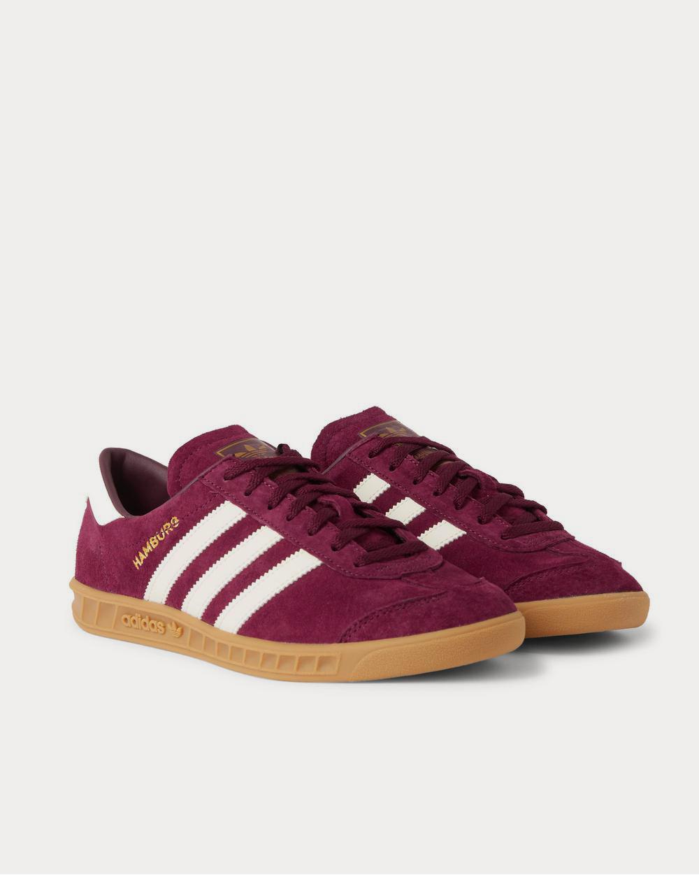 Adidas Hamburg Leather-Trimmed Suede  Burgundy low top sneakers - 2