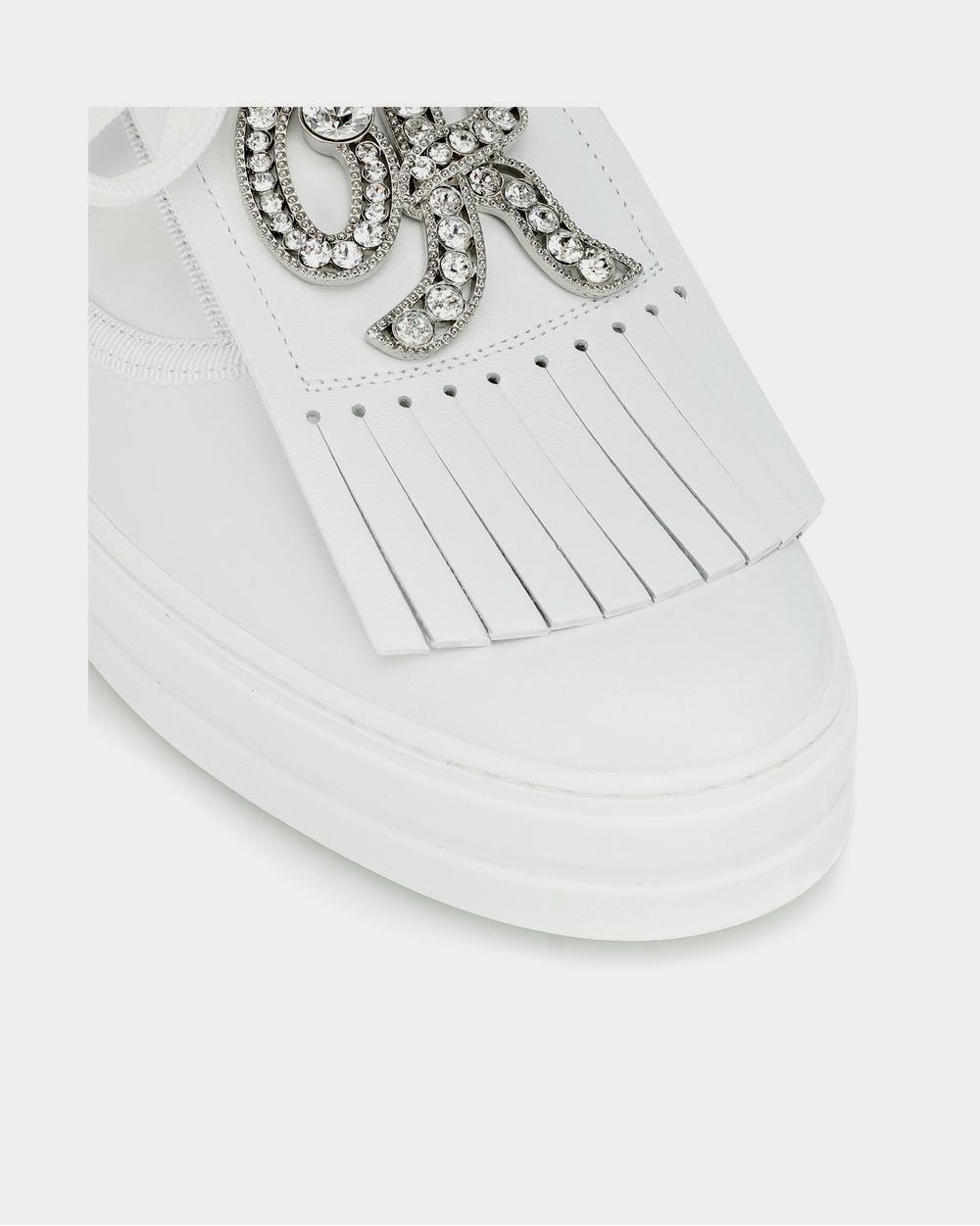 Roger Vivier Call Me Vivier leather Bianco Low Top Sneakers - 4