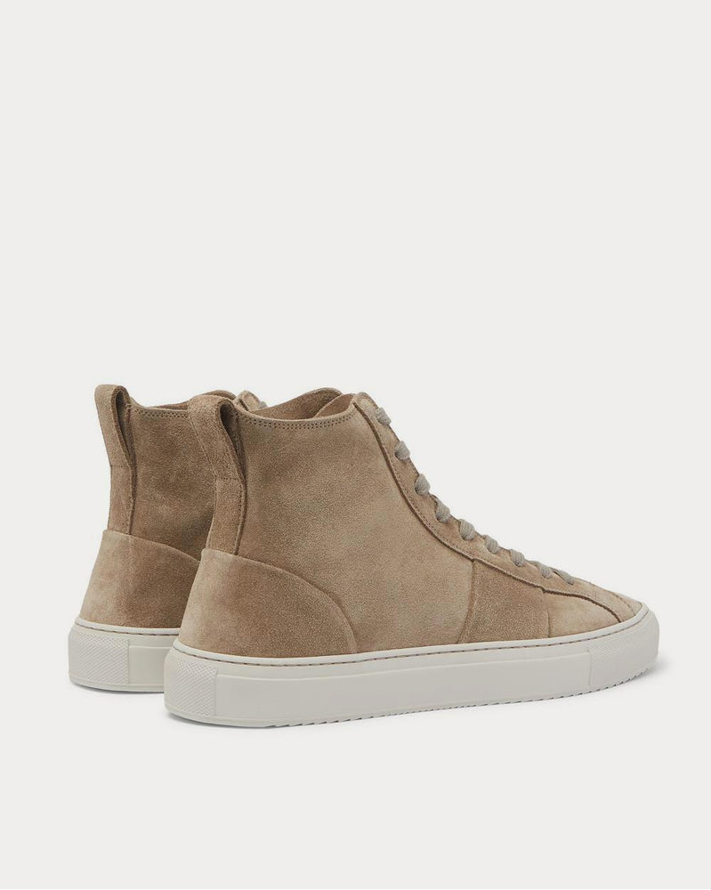 Mr P. Larry Suede  Taupe high top sneakers - 4