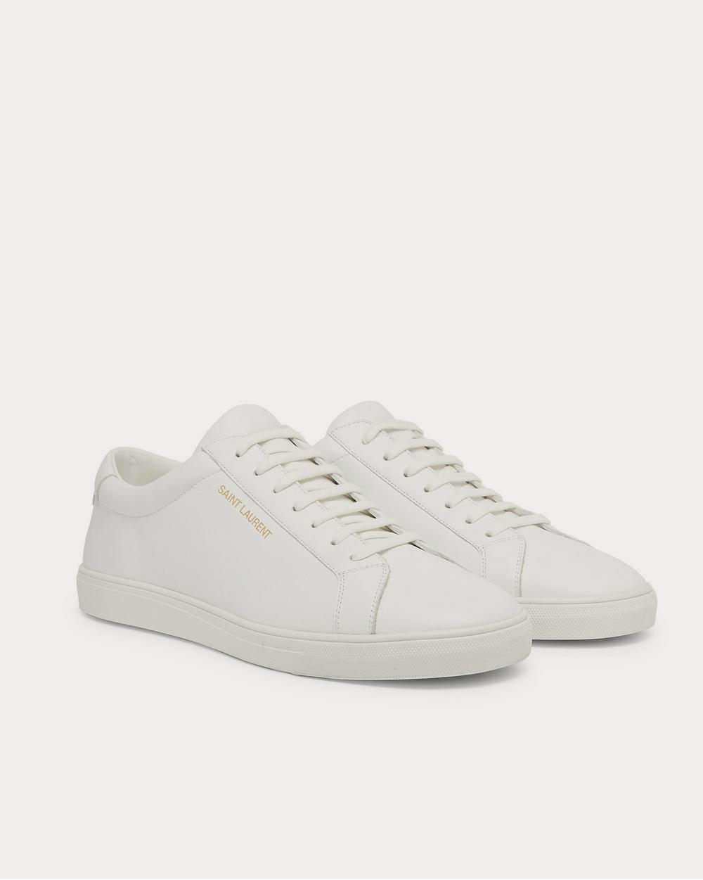 Saint Laurent Andy Moon Leather  White low top sneakers - 2