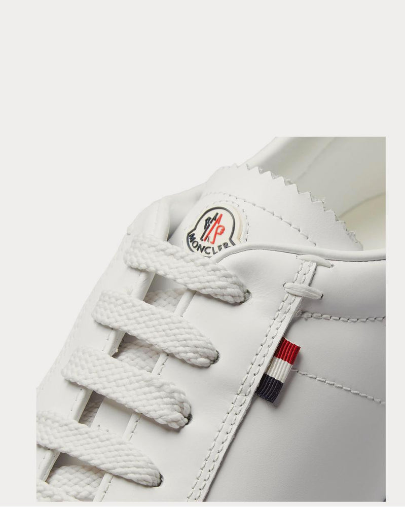 Moncler Monaco Leather  White low top sneakers - 5