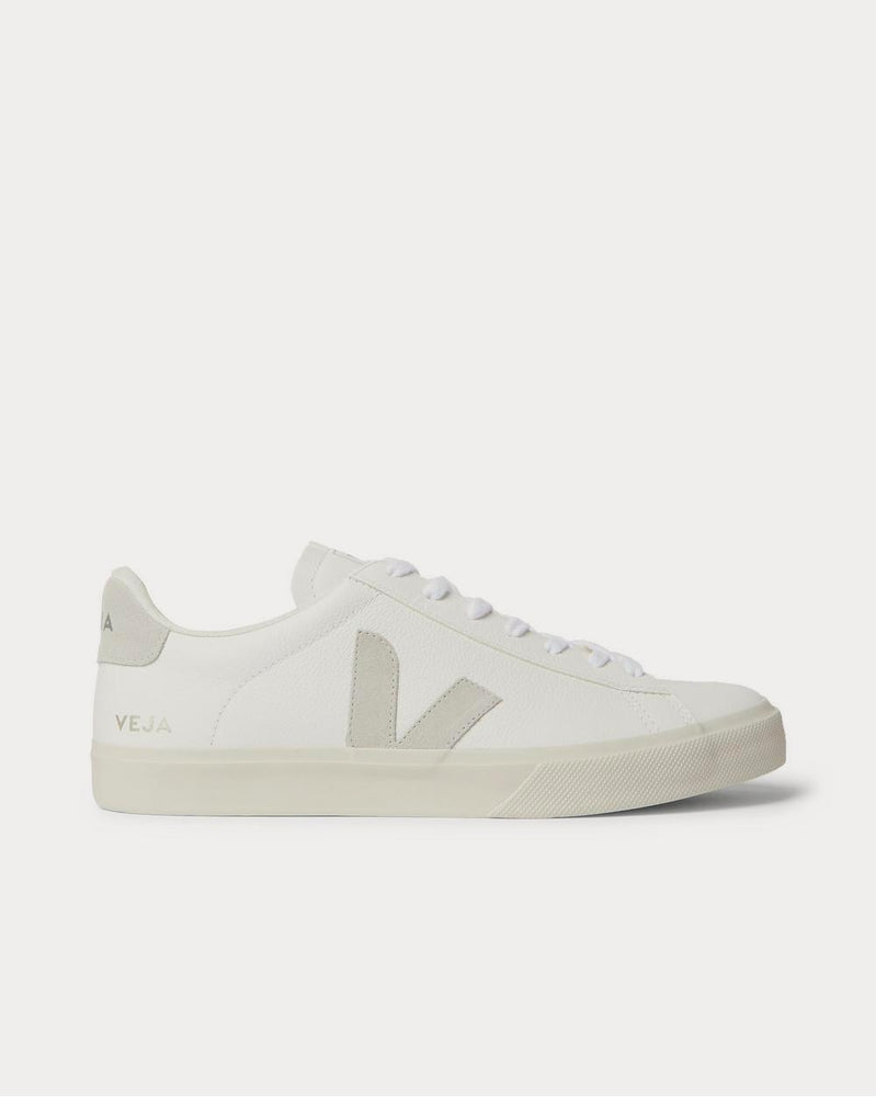 Veja Campo Suede-Trimmed Leather  White low top sneakers - 1