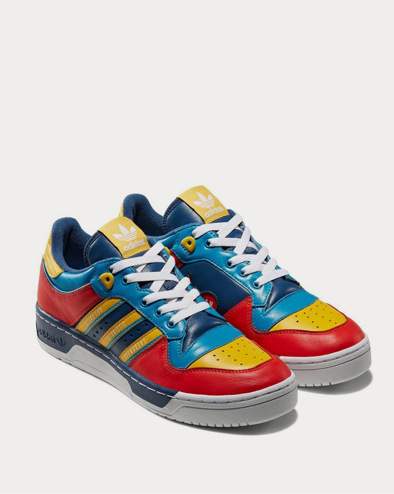 Adidas x Human Made Rivalry Colour-Block Leather  Red low top sneakers - 2