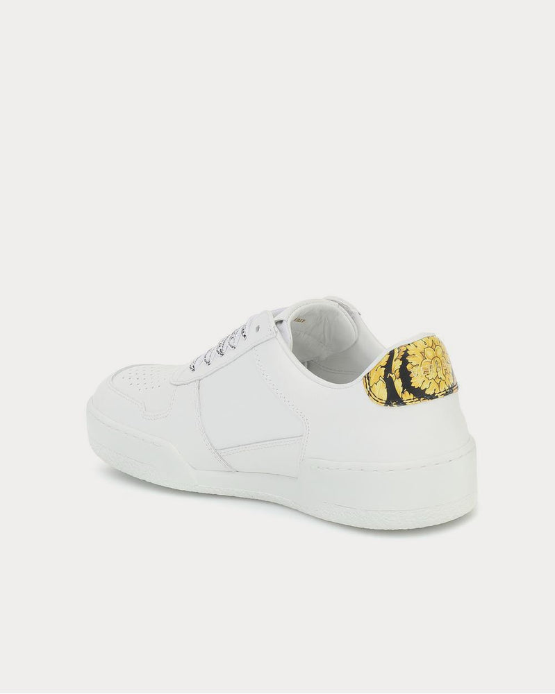 Versace Leather White Low Top Sneakers - 3