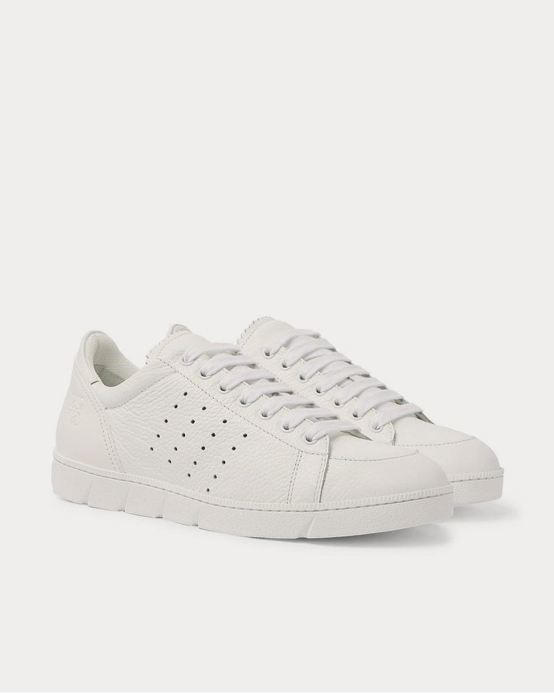 Loewe Smooth and Full-Grain Leather  White low top sneakers - 2