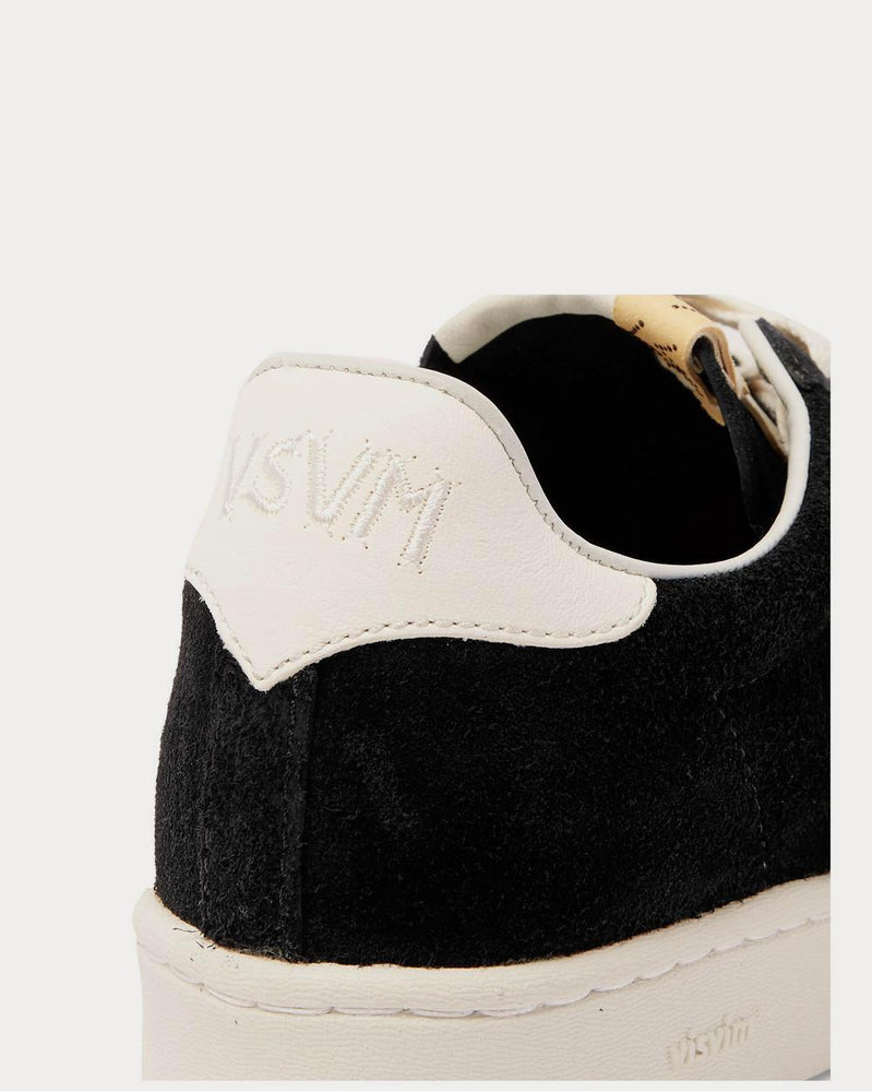 Visvim Corda-Folk Leather-Trimmed Suede  Black low top sneakers - 4