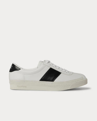 Tom Ford Bannister Leather  White low top sneakers