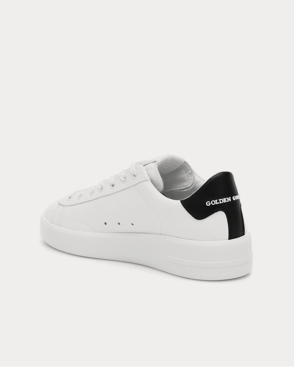 Golden Goose Pure Star leather White Leather-Black Heel Low Top Sneakers - 3