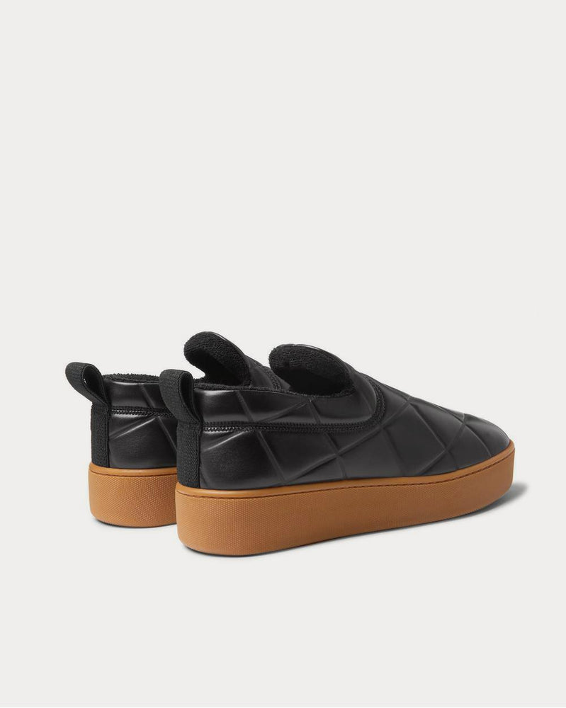 Bottega Veneta Debossed Leather Black slip on sneakers - 3