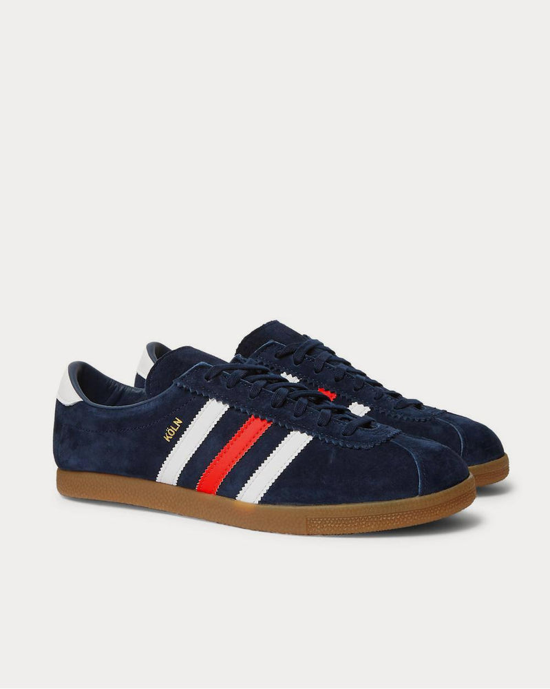 Adidas Köln Leather-Trimmed Suede  Navy low top sneakers - 2