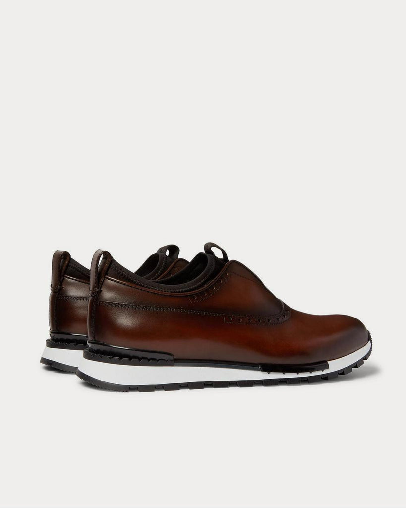 Fast Track Leather Sneakers in Brown - Berluti