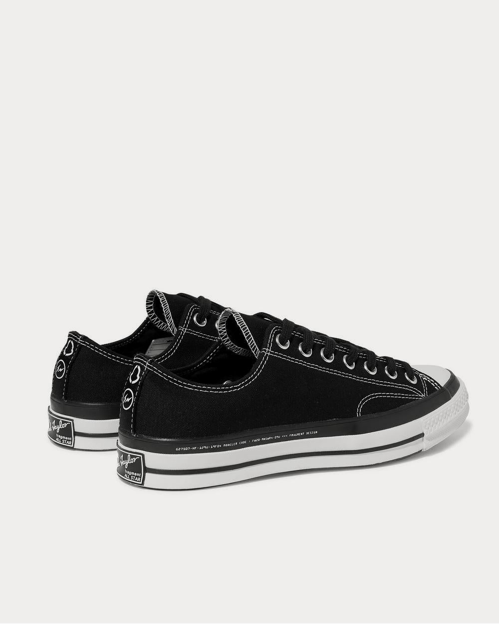 Moncler 7 Moncler Fragment + Converse Chuck 70 Ox Canvas  Black low top sneakers - 3