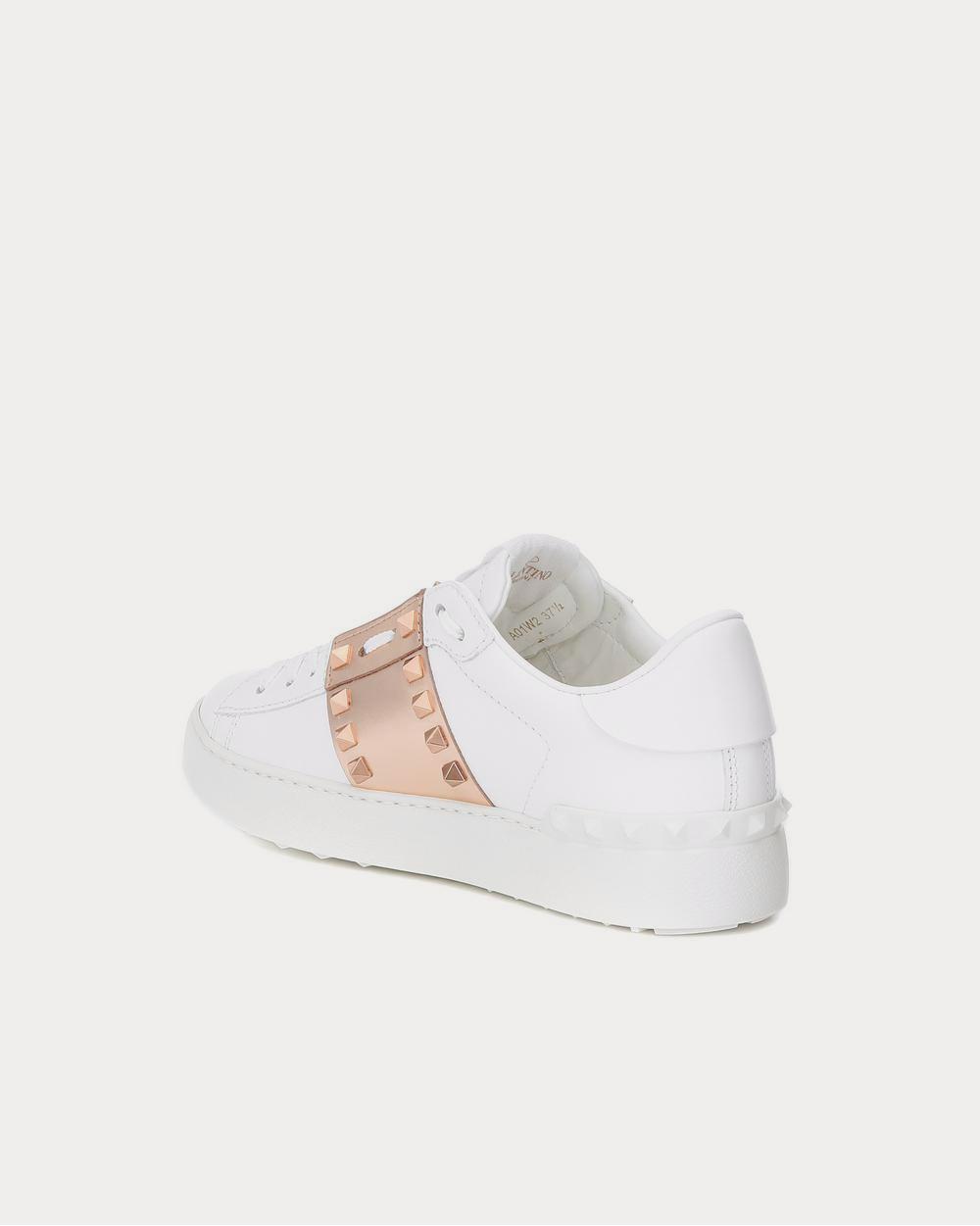 Valentino Valentino Garavani Rockstud Untitled leather Bianco Low Top Sneakers - 3